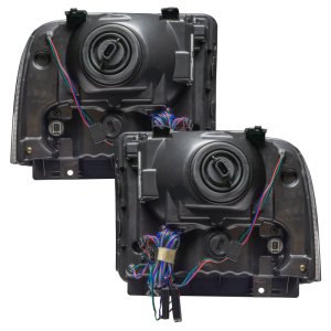 Ford Excursion Headlight Assemblies - ORACLE Lighting - ColorSHIFT w/o Controller - Chrome - 2005 Ford Excursion Headlight Assemblies - ORACLE Lighting - ColorSHIFT w/o Controller - Chrome - 2005